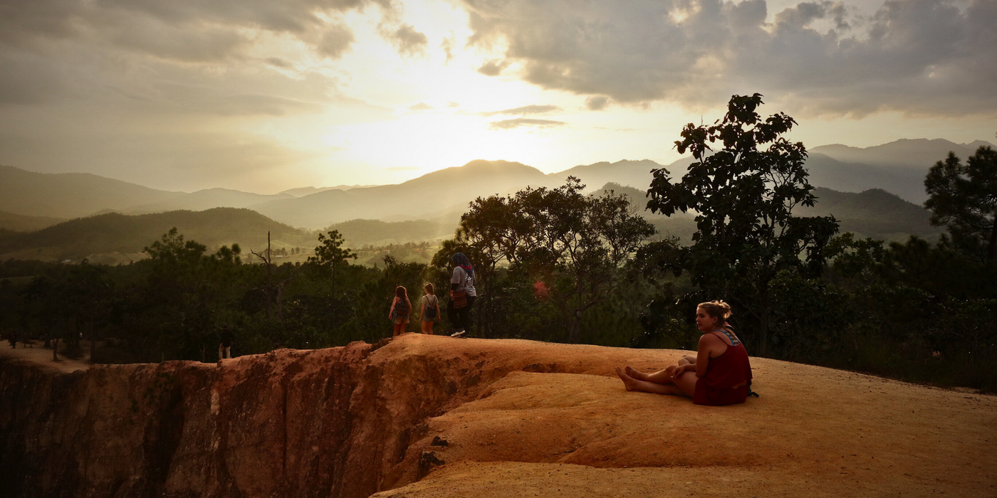 pai canyon, kong lan, sunset in pai, canyon in pai, konglan pai canyon, kong lan, sunset in pai, canyon in pai