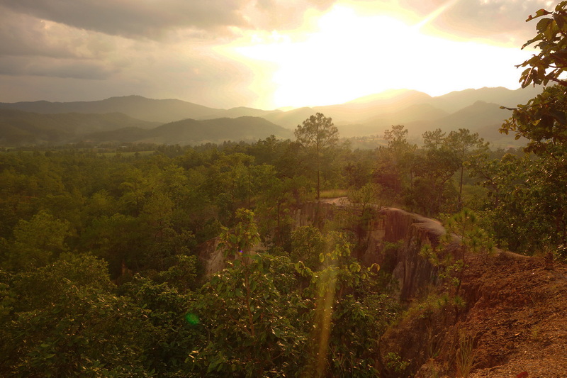 pai canyon, kong lan, sunset in pai, canyon in pai, konglan pai canyon, kong lan, sunset in pai, canyon in pai