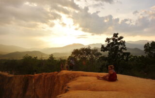 pai canyon, kong lan, sunset in pai, canyon in pai, konglan