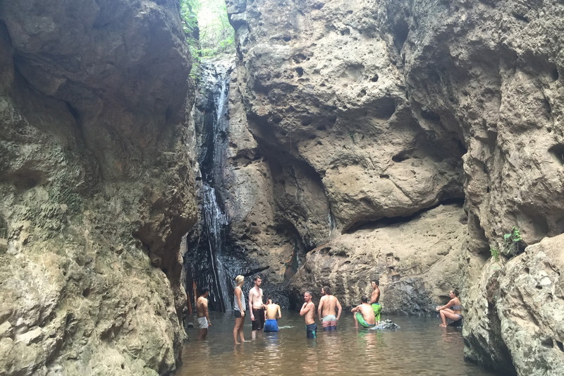 pam bok waterfall, pambok waterfall, pam bok waterfall in pai pai canyon, kong lan, sunset in pai, canyon in pai